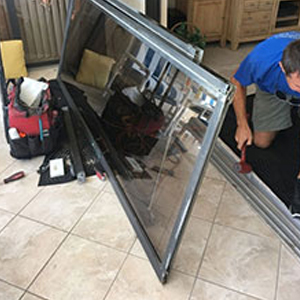 sliding glass door frame repair Evanston, Illinois